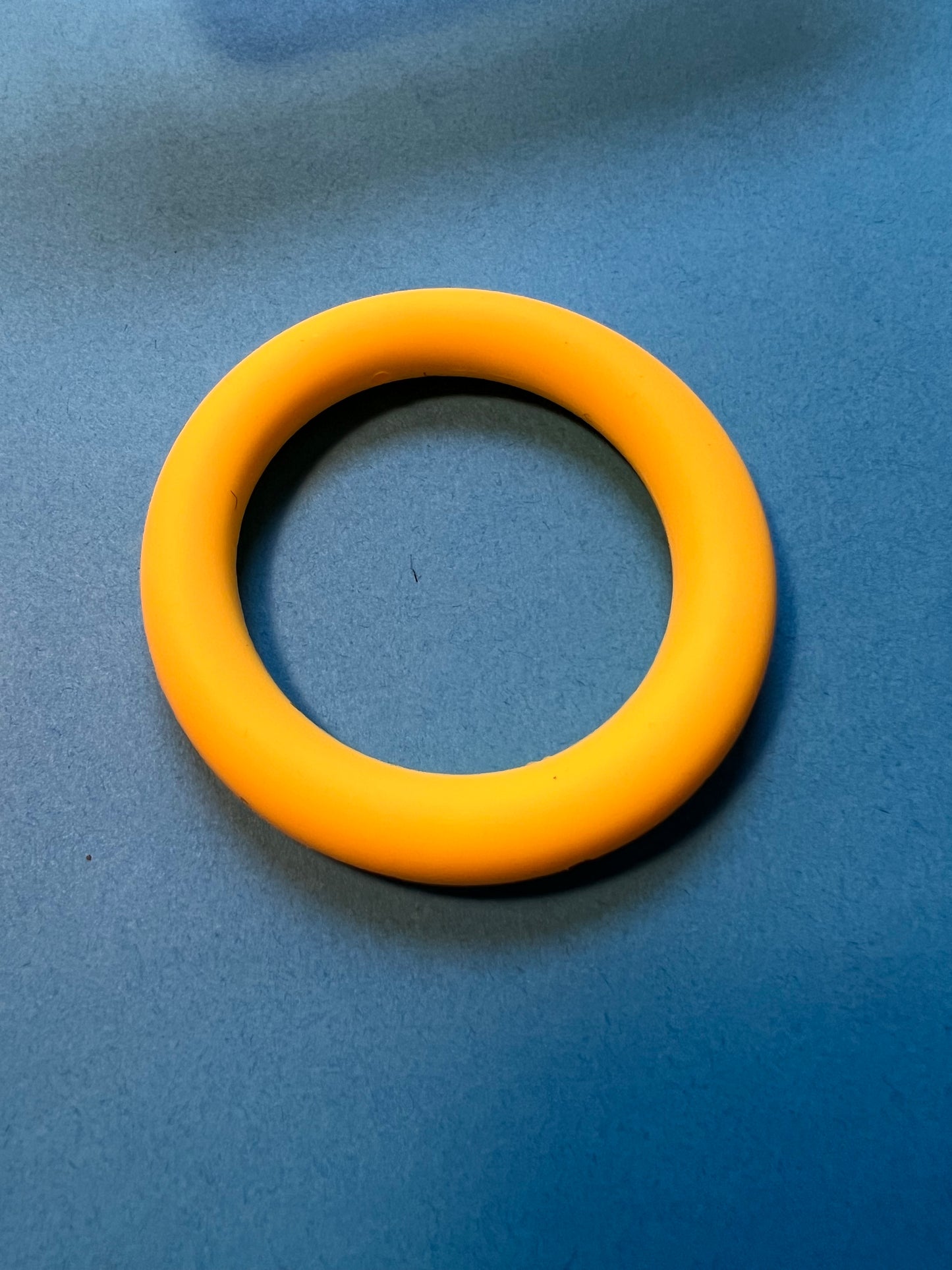 Yellow silicone ring