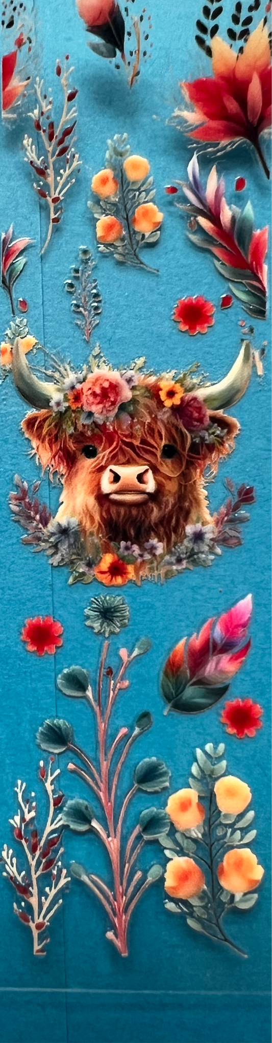 Highland cow 1 pen wrap UVDTF