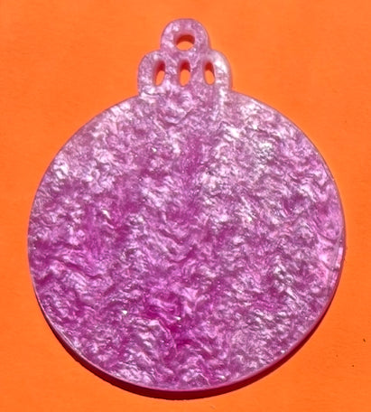 Acrylic ornament blank Shimmer purple