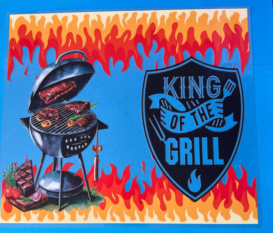 20oz uvdtf cup wrap King of the Grill