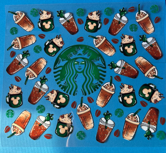 20oz uvdtf cup wrap Starbucks