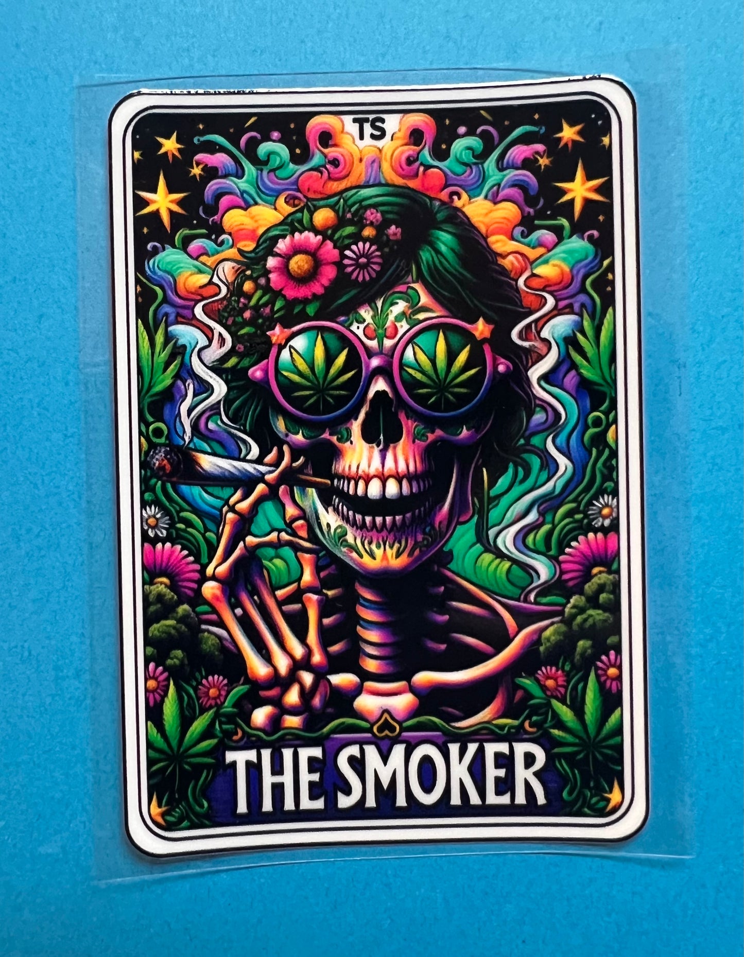 The Smoker Tarot Card Decal