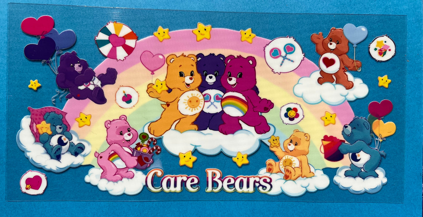 16oz uvdtf cup wrap Care Bears