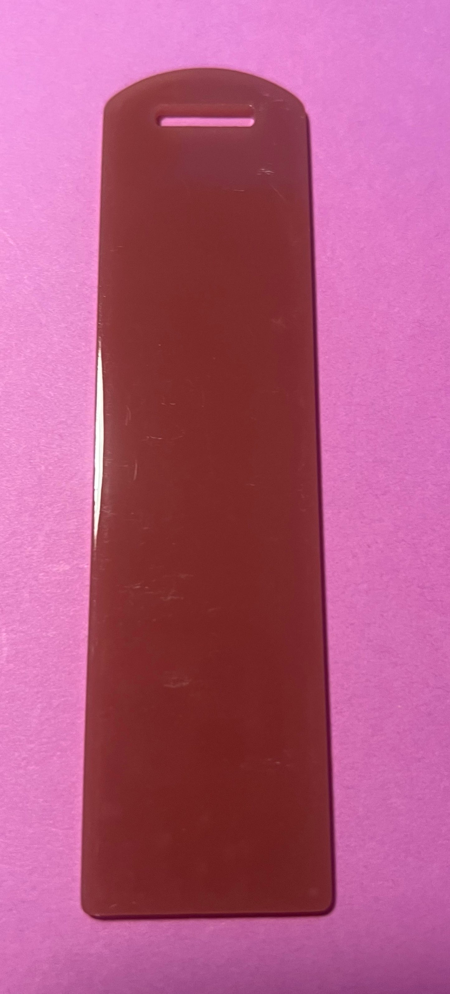 Brown acrylic bookmark