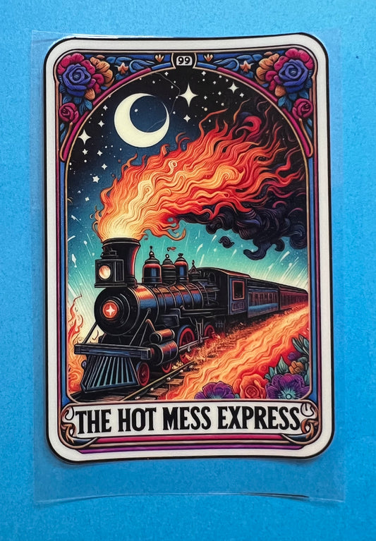 The Hot Mess Express Tarot Card Decal #1