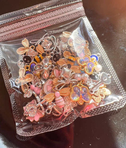 Random Metal Mix charm bags