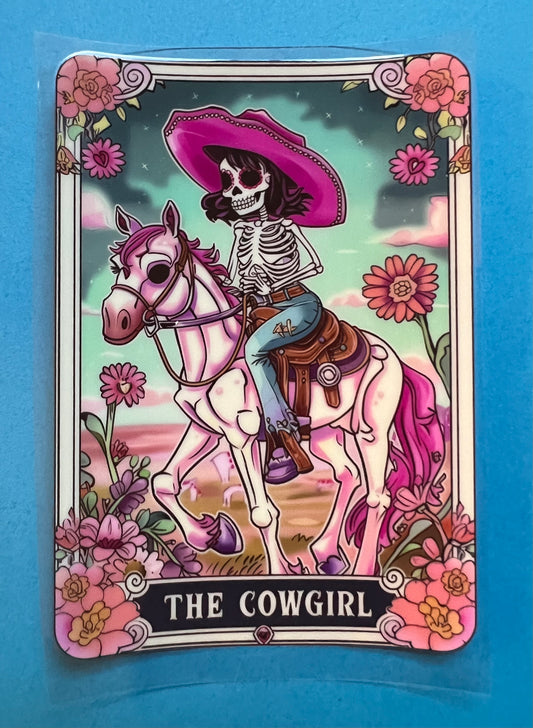 The Cowgirl Tarot Card Decal