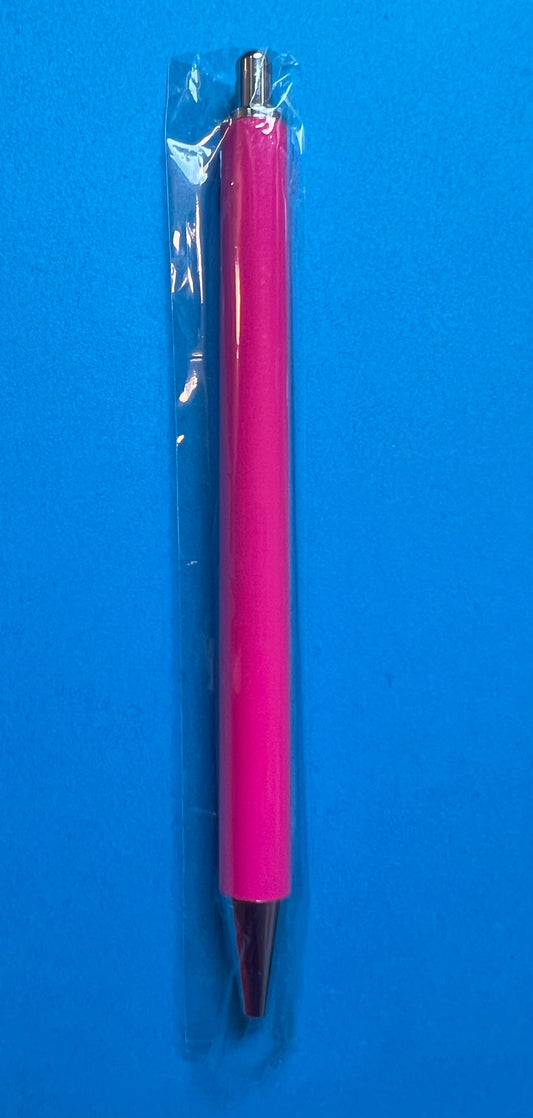 Barbie Pink metal pen silver tip