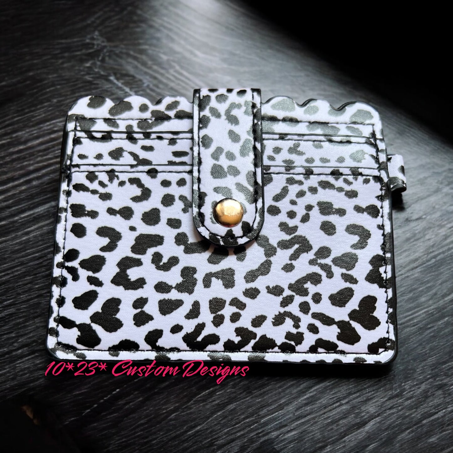 Cow Print Mini Card Holder