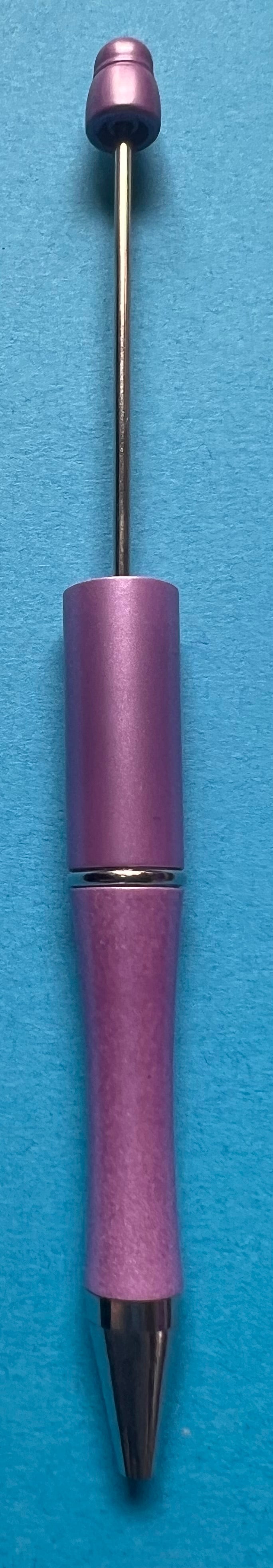 Beadable Pen Metallic Purple