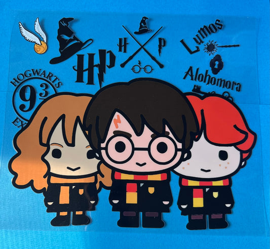 20oz uvdtf cup wrap Harry Potter and Friends