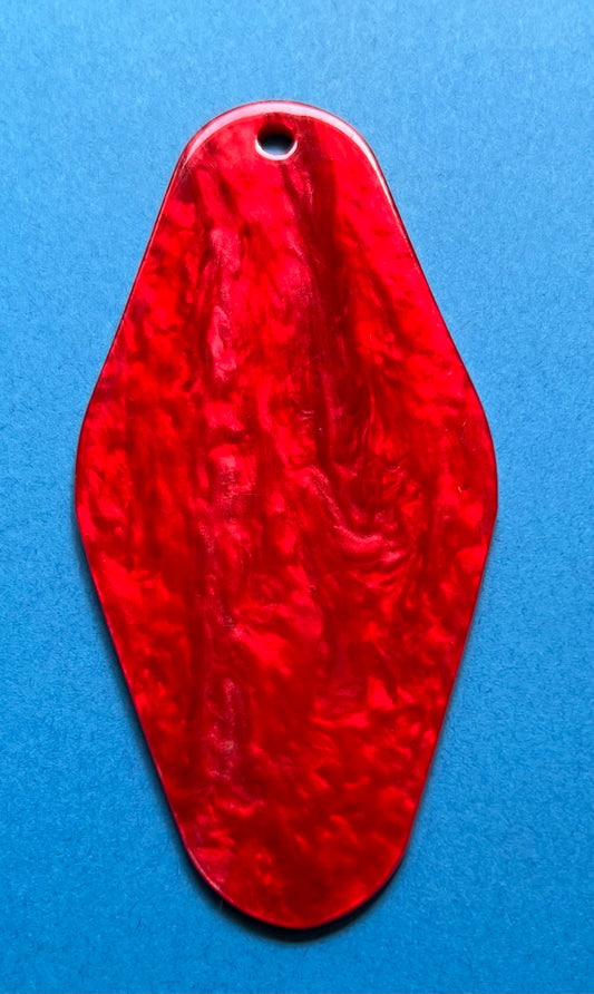 Shimmery Red acrylic Keychain Blank