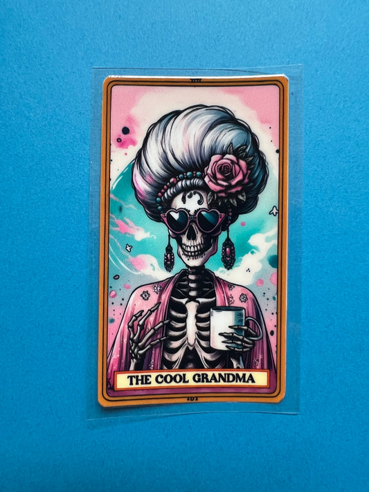 The Cool Grandma Tarot Card Decal