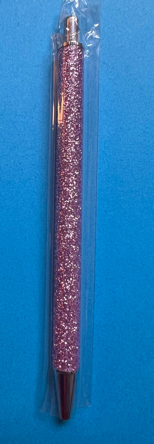 Lavender Glitter metal pen