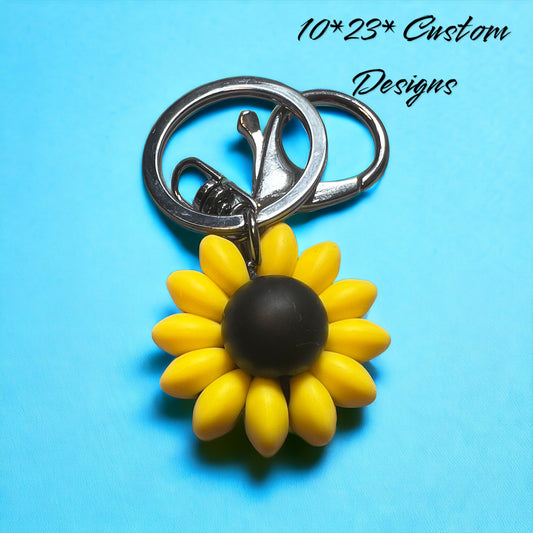 Sunflower keychain style 3