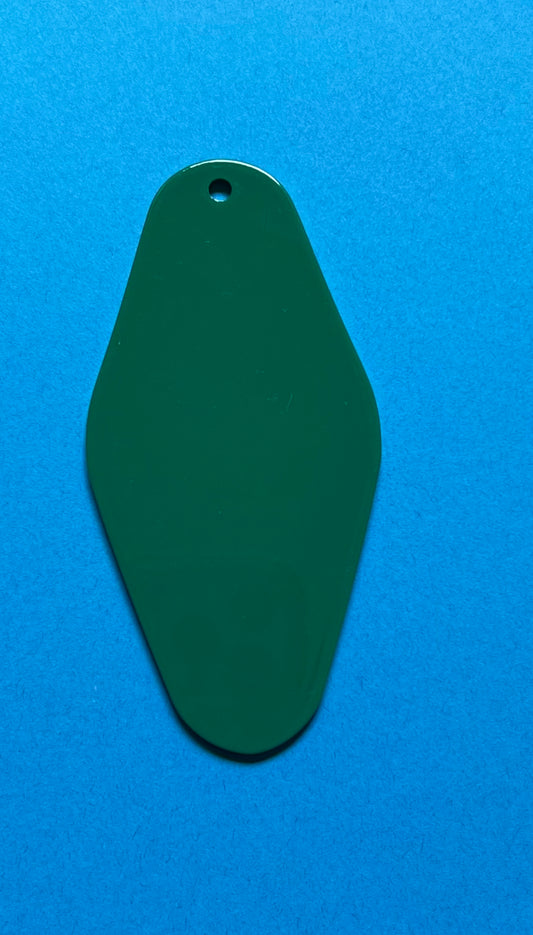 Green Acrylic Keychain Blank