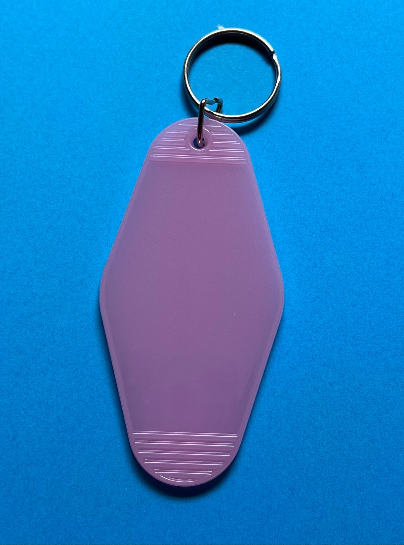 Transparent Baby Pink acrylic keychain Blank