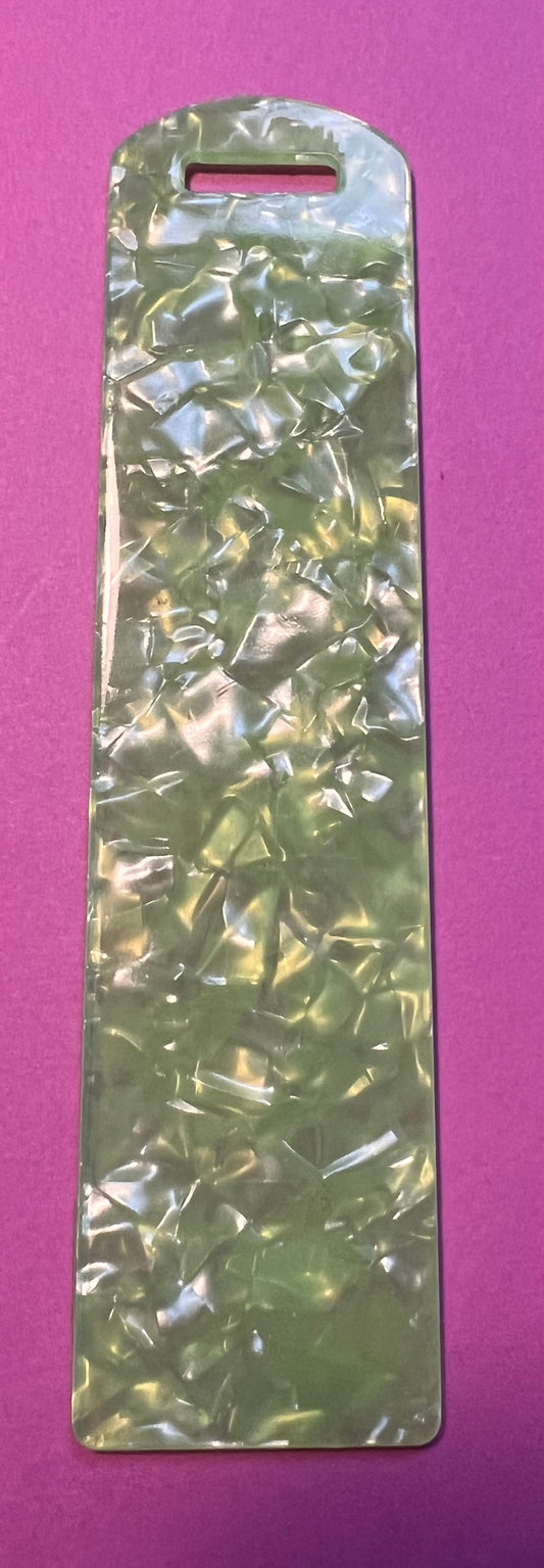 Green shell acrylic bookmark