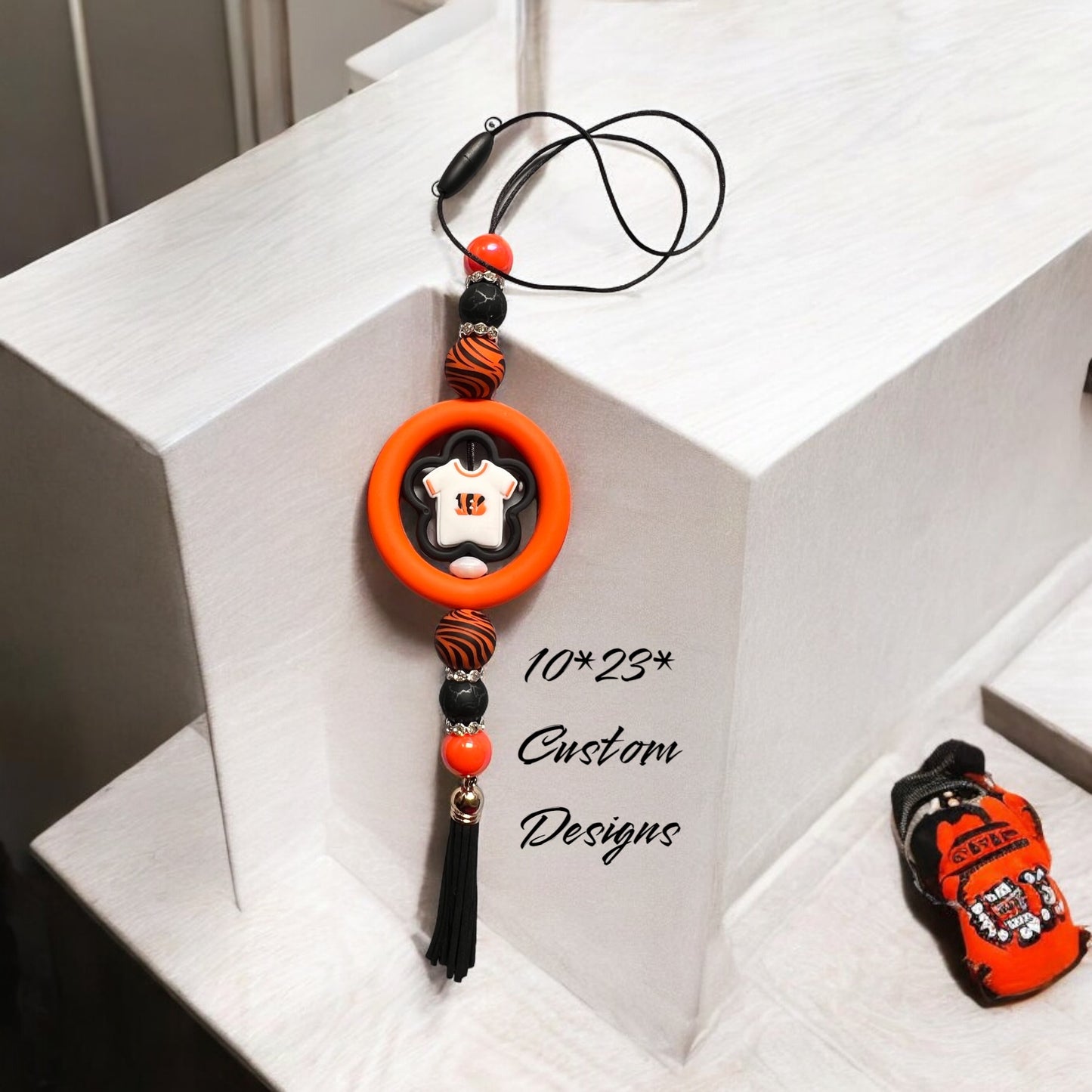 Cincinnati Bengals Themed Car Charm