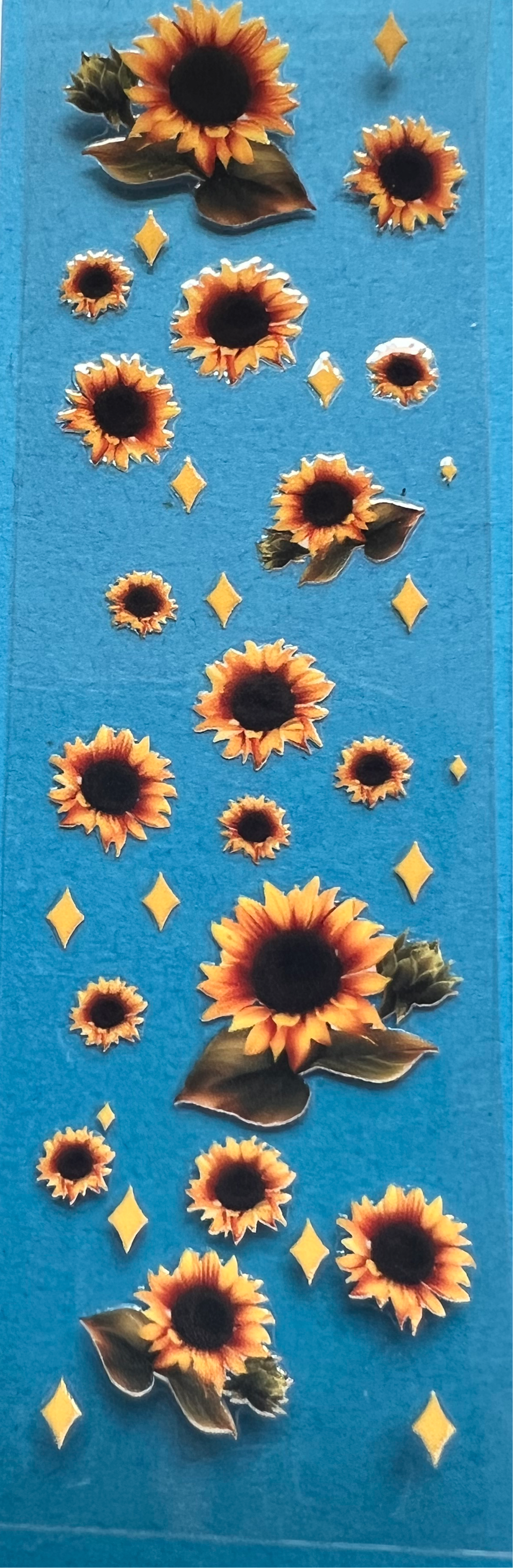 Sunflowers pen wrap UVDTF