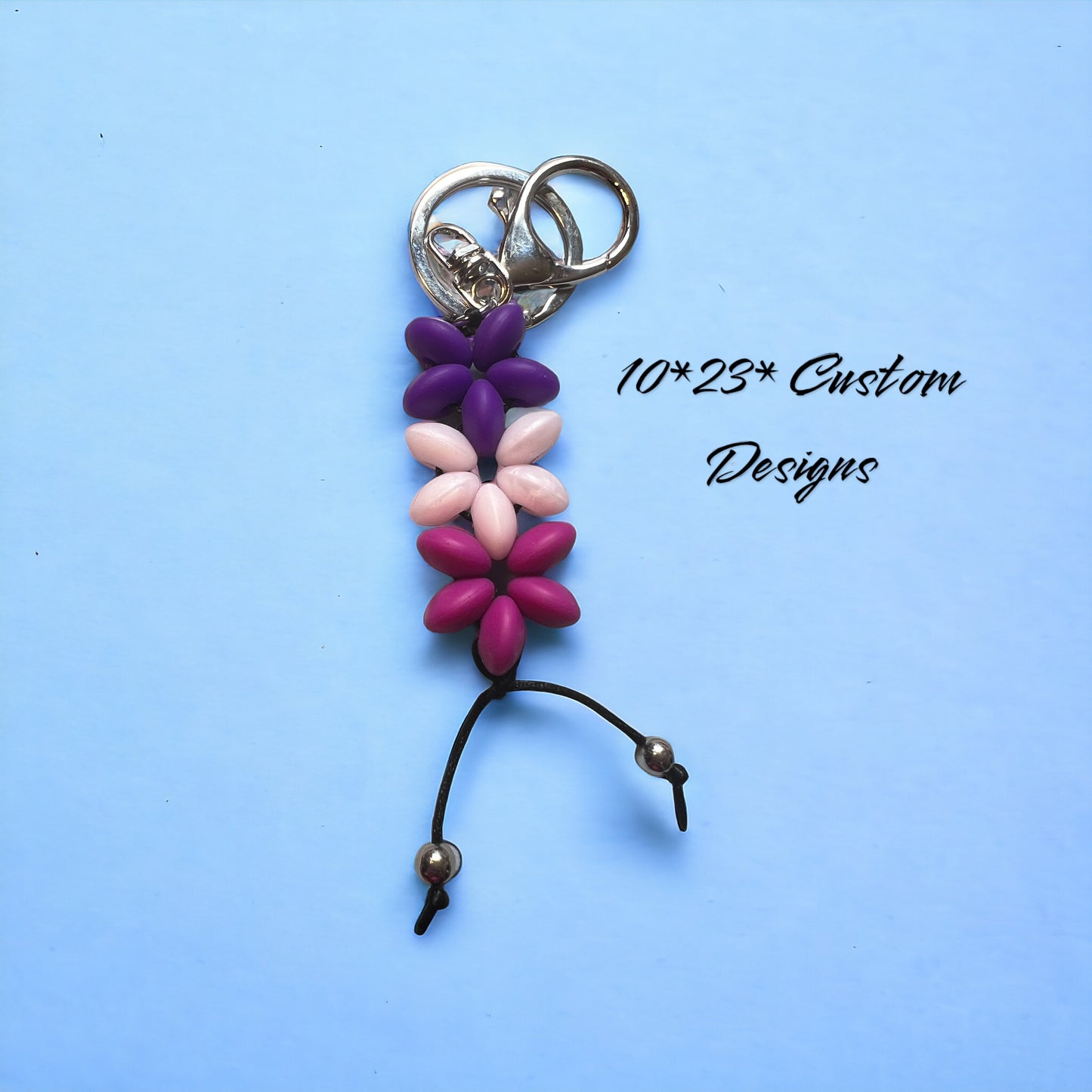 Triple flower keychain