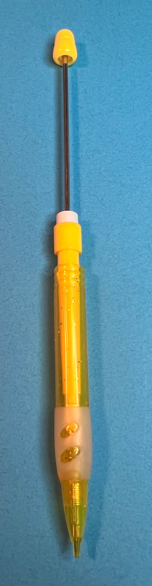 Beadable Yellow Glitter mechanical pencil