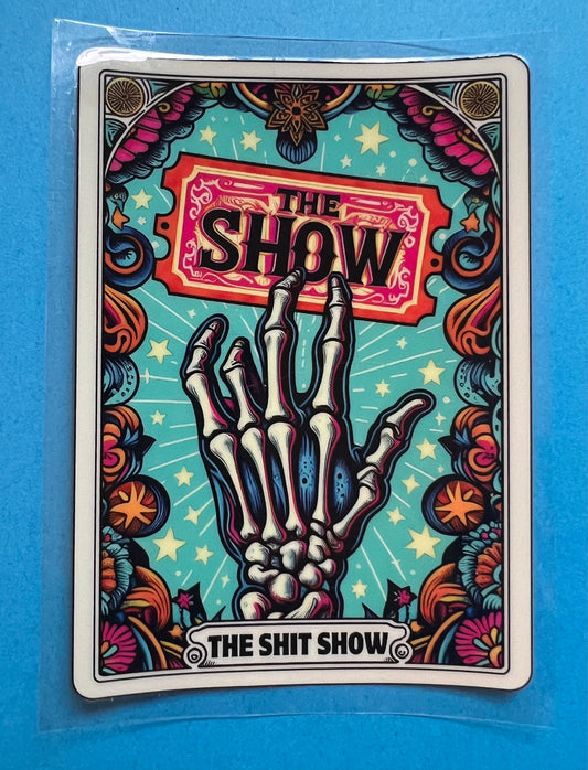 The Shit Show Tarot Card Decal