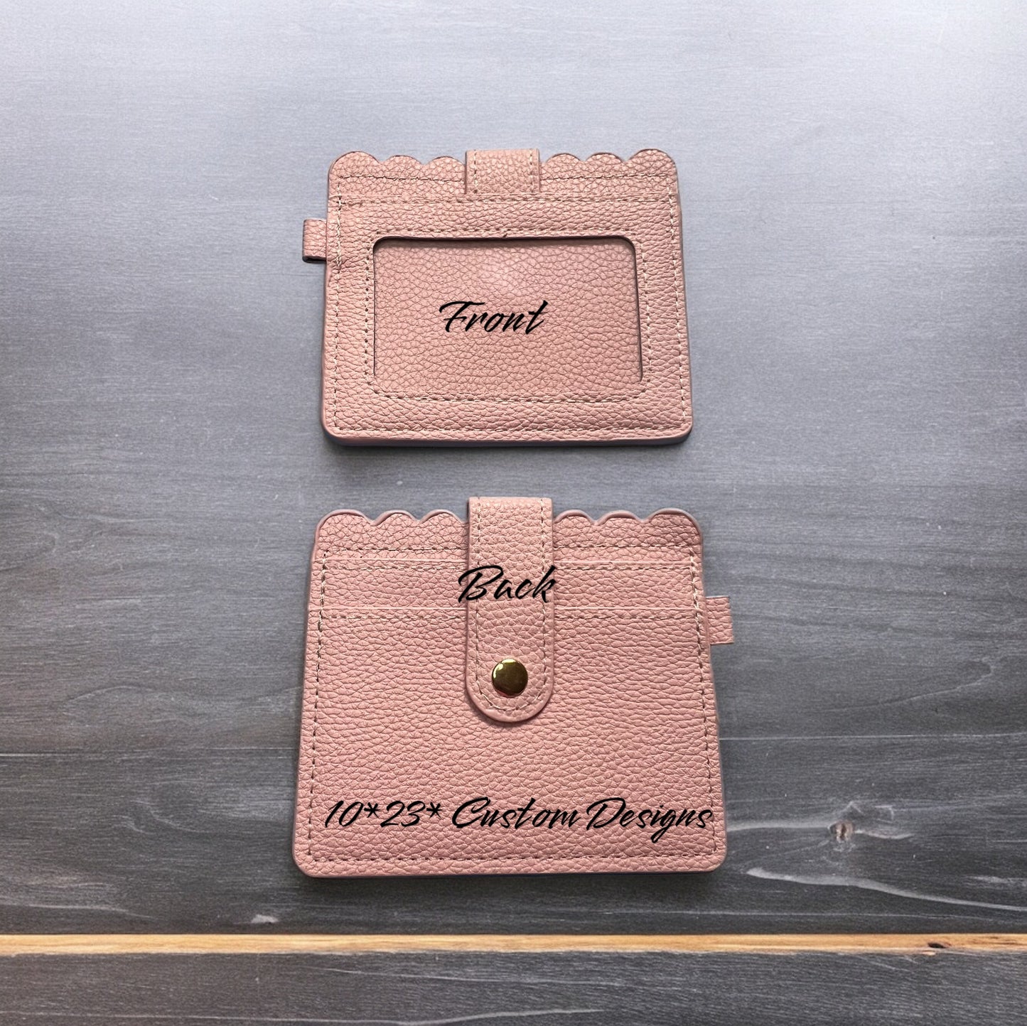 Pink mini card wallet