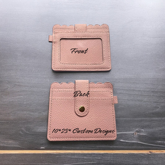 Pink mini card wallet