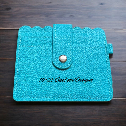 Aqua Mini Card Holder