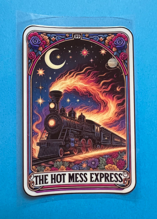 The Hot Mess Express Tarot Card Decal #2