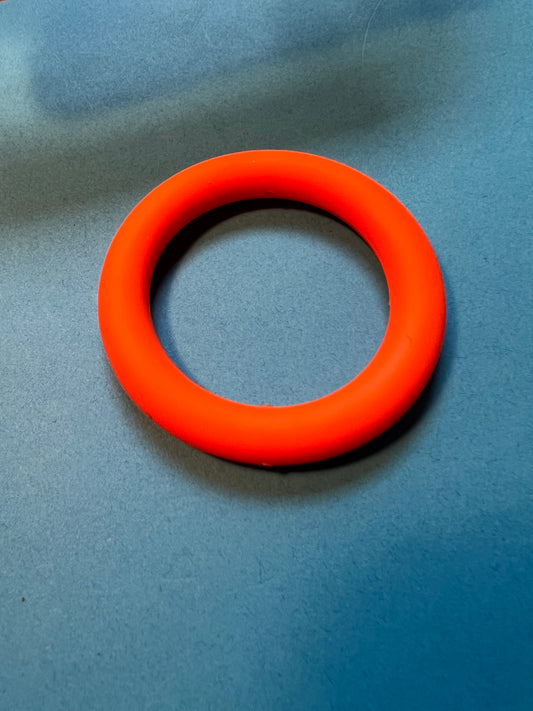 Orange silicone ring