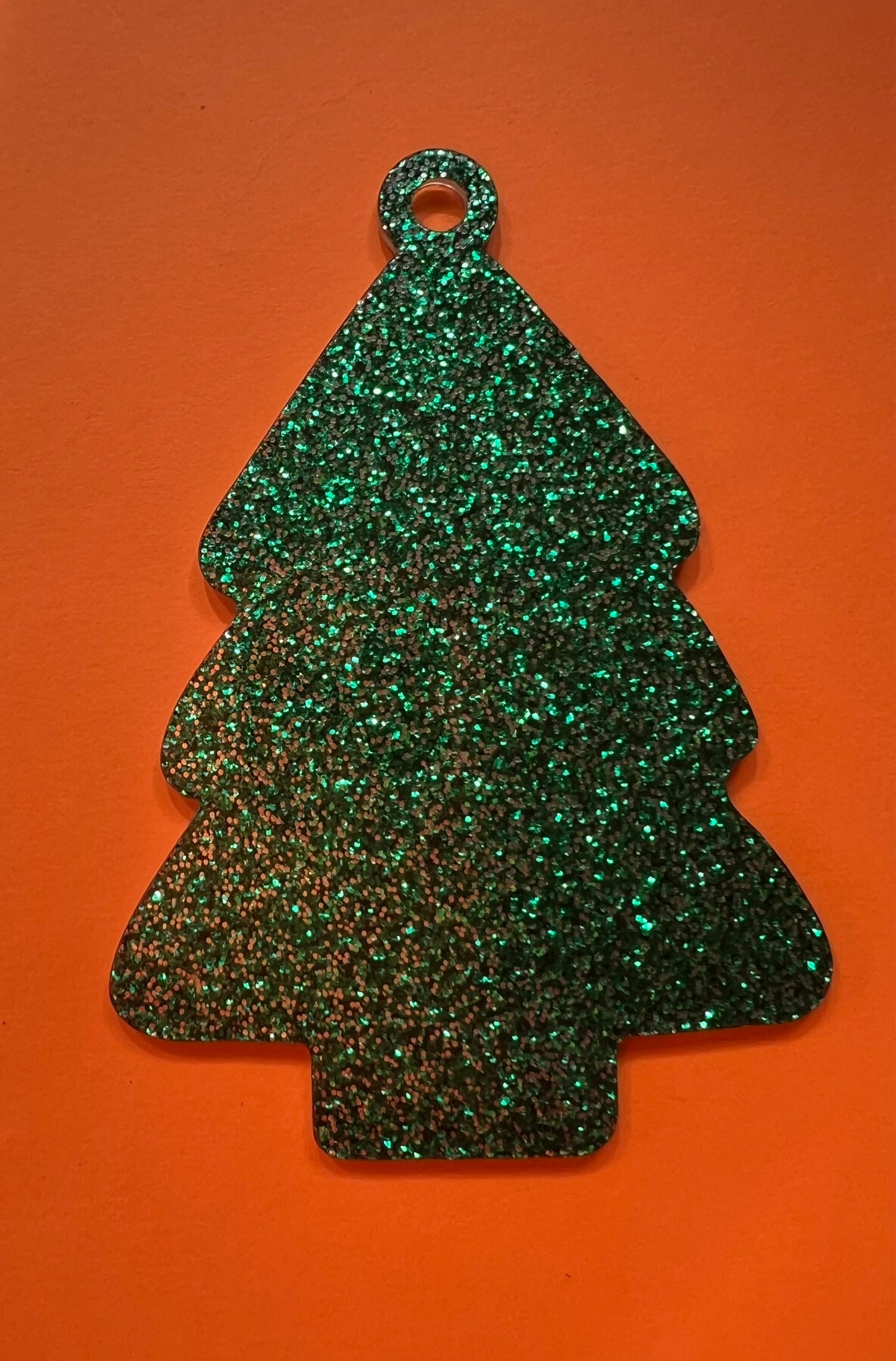 Acrylic Christmas Tree blank Glitter Green