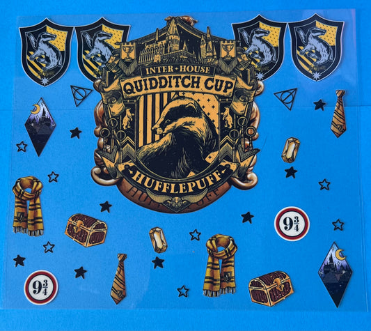 20oz uvdtf cup wrap Harry Potter Hufflepuff