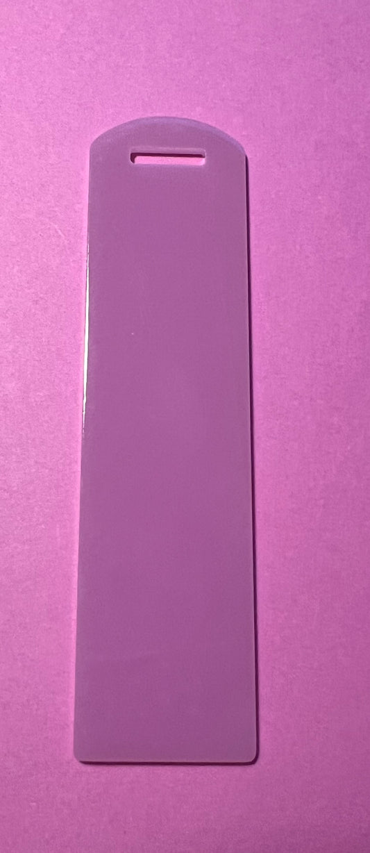 Glow in the dark purple acrylic bookmark