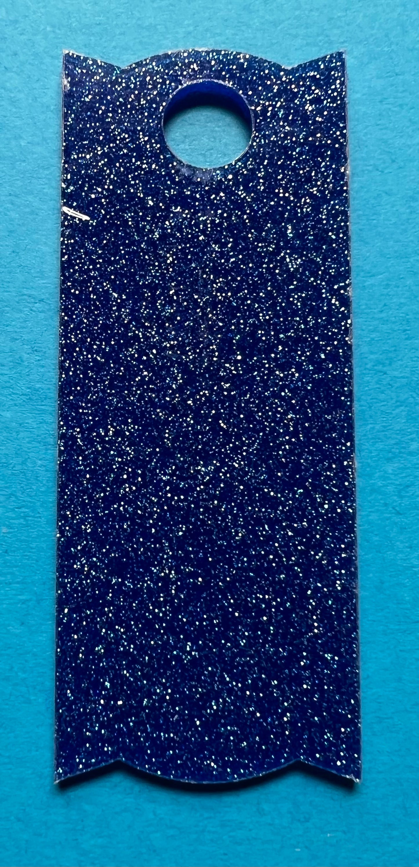 Acrylic Lid Topper Dark Blue Glitter