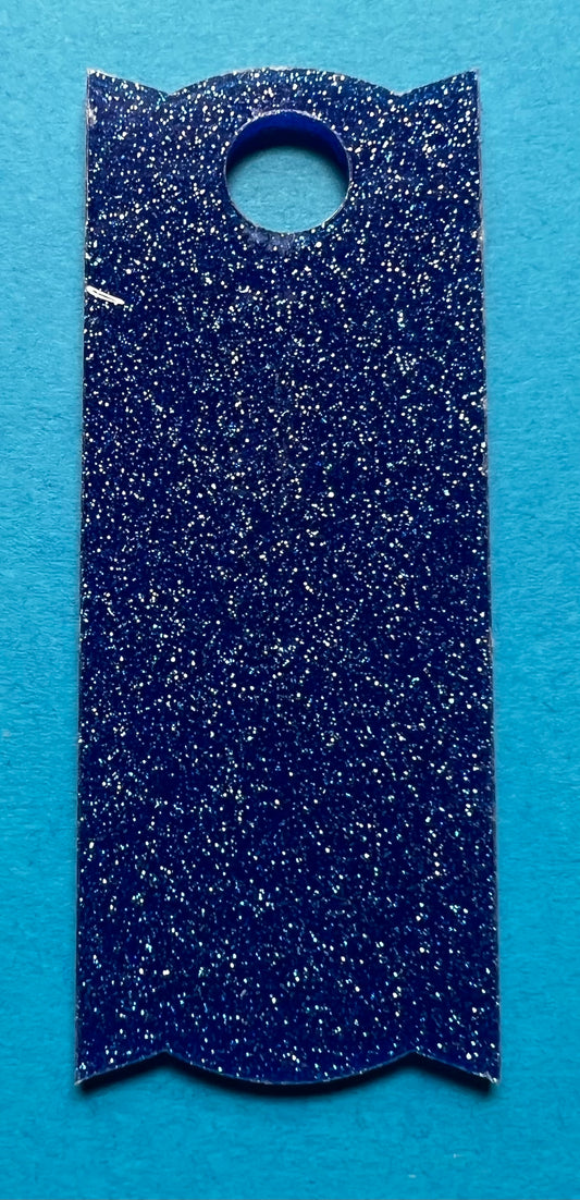 Acrylic Lid Topper Dark Blue Glitter